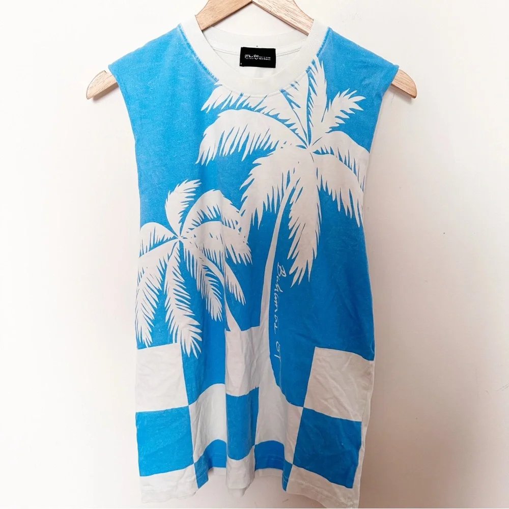 Free People The Bureau Checkered Palm Tee
